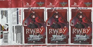 Bushiroad Weiss Schwarz RWBY4 Booster Pack Lot Set ENGLISH New Sealed TCG CCG - Picture 1 of 2
