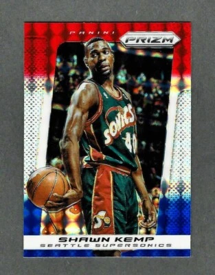 2013-14 Panini Prizm Red White Blue #234 Shawn Kemp Seattle Supersonics - Image 1 of 2