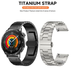 22mm Titanband für Huawei Watch 4 Pro/GT 4/GT 3 Pro Metall Ersatzarmband - Bild 1 von 20
