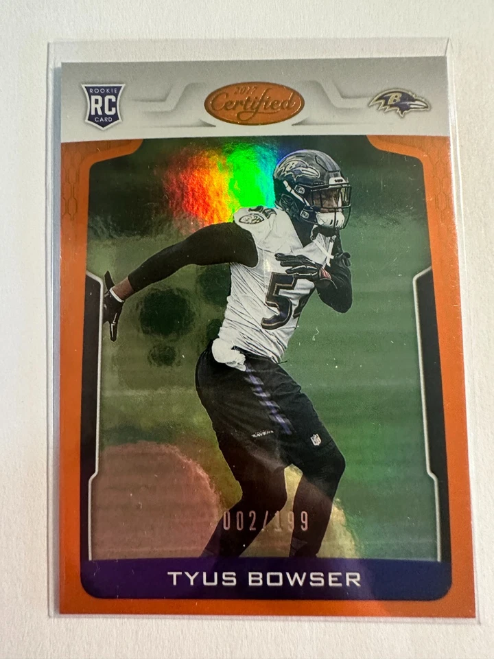 K117,573 -  2017 Certified Mirror Orange #181 Tyus Bowser #/199 - Image 1 of 1