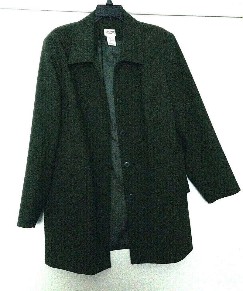 Liz Baker Woman Lined Blazer Jacket 20W Choice of Navy or Forest Green -33" Long - Image 1 of 1