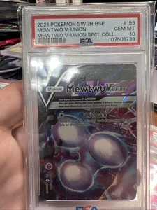 Mewtwo V-UNION SWSH159 SWSH: Sword & Shield Promo Cards Holo - Picture 1 of 2