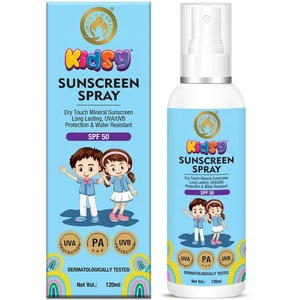 Spray protector solar a base de minerales para niños Mom & World FPS 50 120 ml resistente al agua - Imagen 1 de 6