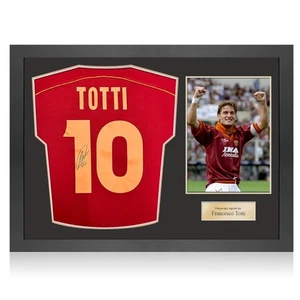Francesco Totti Signed AS Roma 1998-99 Football Shirt. Icon Frame - Picture 1 of 5
