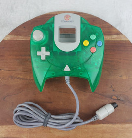 OEM Sega Dreamcast Clear Green Controller HKT-7700 Authentic Tested & Works!