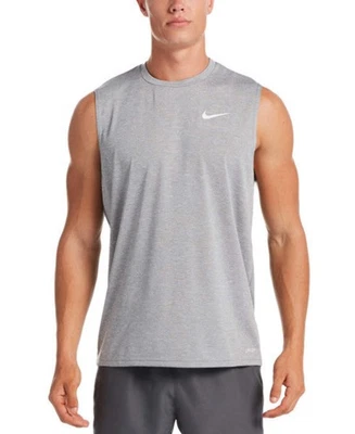 Nike Swim Para Hombre Talla Grande Brezo Sin Mangas Hydroguard Gris Partícula Foto 1 de 4