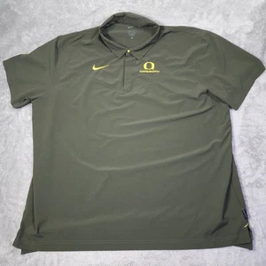 Oregon Ducks Shirt Herren 3XL grün NCAA Football Dri-Fit On-Field Nike Polo - Bild 1 von 13