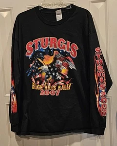 Sturgis Black Hills Rally 2007 Long Sleeves 2XL T-Shirt - Picture 1 of 7