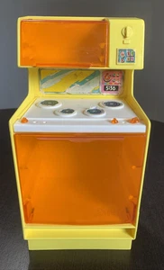 Vintage 1978 Barbie Mattel Traumhaus Herd Mikrowelle gelb orange Ersatz - Bild 1 von 10