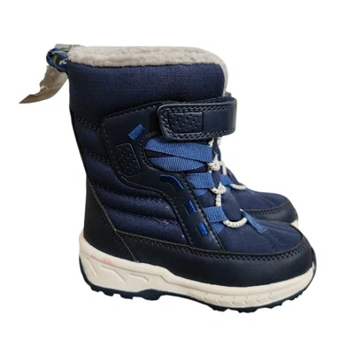 NUEVAS Botas de Nieve Carters Azul Gancho y Lazo Forradas de Vellón Altura de la pantorrilla Invierno 8 Foto 1 de 4