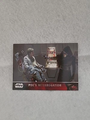 2015 Topps Star Wars The Force Awakens Base Card POE'S INTERROGATION #84  - Image 1 of 2