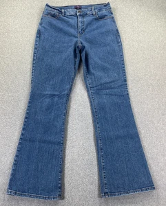 NYDJ Bootcut Jeans Size 14 Blue Denim Lift Tuck Stretch High Rise Made In USA - Bild 1 von 13