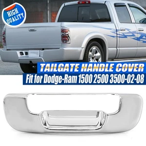 For 2002 2003-2008 Dodge Ram 1500 2500 Rear Tailgate Handle Cover Trim Chrome - Foto 1 di 12