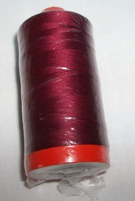 Aurifil 100% Cotton 50wt Thread # 2460 Dark Carmine Red 1422 Yard Large Spool - Image 1 of 3