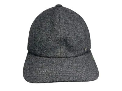 EMSTATE By WINNER CAPS Gray Warm USA-MADE WOOL BASEBALL HAT Leather Strap Hike Foto 1 de 4