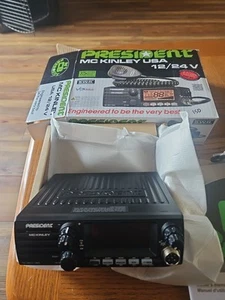 President McKinley USA 40 Channel CB Radio AM/SSB/PA 12/24V Weather Compact - Zdjęcie 1 z 2