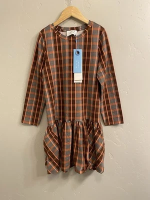 Vestido Mini Mari a Cuadros TANYA TAYLOR Niña Nuevo con Etiquetas Talla Mediana 8/9 - Rosa Caramelo Oscuro Foto 1 de 4