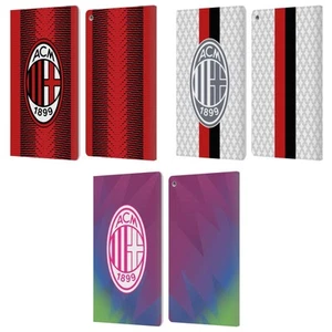 OFFICIAL AC MILAN 2023/24 CREST KIT LEATHER BOOK WALLET CASE FOR AMAZON FIRE - Picture 1 of 9