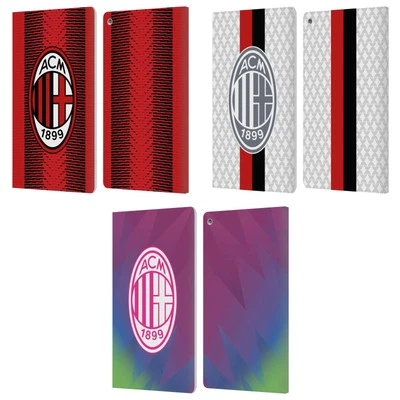 OFFICIAL AC MILAN 2023/24 CREST KIT LEATHER BOOK WALLET CASE FOR AMAZON FIRE - Image 1 of 4