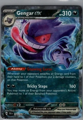 Gengar ex Double Rare SV05: Temporal Forces 104/162 NM - Image 1 of 2