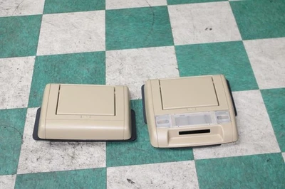 07-14 Escalade Tan Pair 2nd 3rd Row Roof Entertainment System Display Screen OE Foto 1 de 4