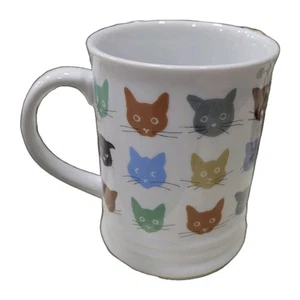 Tazza Facce di Gatto Frangia Studio 14 oz Ceramica "meow" Frangia Colorata Studio Cup - Foto 1 di 9
