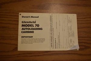 MARLIN GLENFIELD 22 LR MODELL 70 HALBAUTOMATISCHE BETRIEBSANLEITUNG KOSTENLOSER VERSAND - Bild 1 von 3