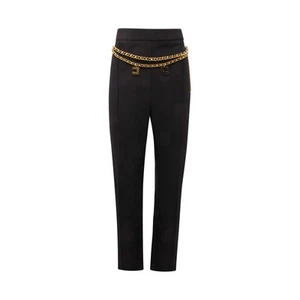 L4829 PANTALONE DONNA ELISABETTA FRANCHI WOMAN TROUSERS BLACK - Picture 1 of 4
