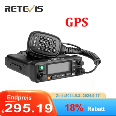 RT90 DMR Mobilgerät AmateurfunkDualband mit voller Leistung und integriertem GPS - Bild 1 von 4