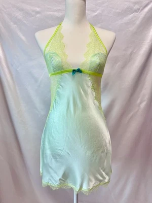 复古 2000 年代 Y2K 维多利亚的秘密霓虹亲爱的连衣裙美国内衣 Fairycore — 第 1/4 张图片