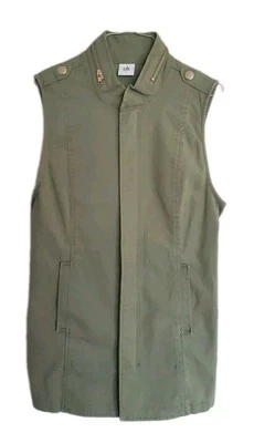 CAbi Womens Small Green Vest Explorer Utility Army Full Zip Style 5101 - Image 1 of 4