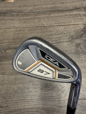 Adams Idea a7 Single 7 Iron Steel Shaft Stiff Flex Mens Right Handed Good 37.5” - Image 1 of 4