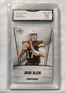 2018 Leaf Rookies 2016 Draft Throwback Josh Allen #DS-06 GMA 10 GEM RC - Picture 1 of 2