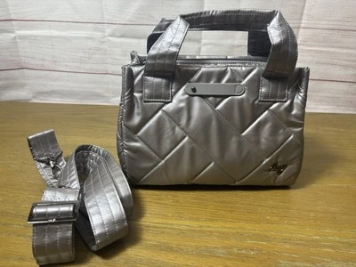 Bandolera Lug Jitterbug Metálica Plateada Acolchada Organización de Viaje Foto 1 de 4