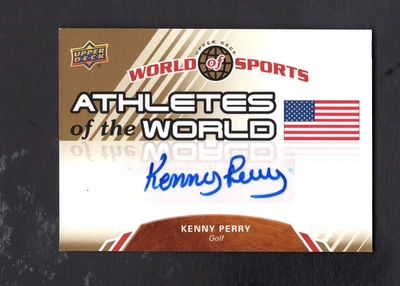 2010 Upper Deck World of Sports Athletes of the World Autograph Kenny Perry - Image 1 of 2