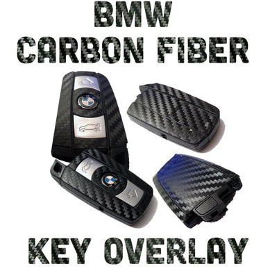 Superposición de llaves de fibra de carbono BMW 128 135 128i 135i E82 F20 1M Cubre tu llave antigua Foto 1 de 4