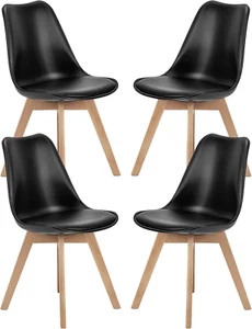 Dining Chairs, Dining Chairs Set of 4, Dining Room Chairs, Kitchen Chairs, Mid C - Picture 1 of 7