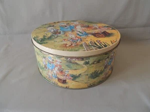 Vintage Greek cookies tin box empty - Picture 1 of 16