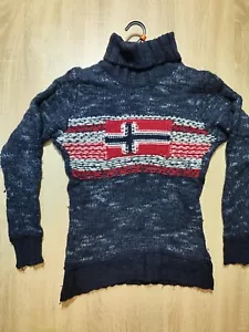 Napapijri 45% Merinowolle Damen High Neck Pullover Gr.S - Bild 1 von 9