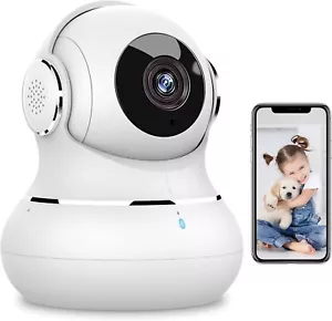 DJHH 1080P WLAN Überwachungskamera Innen mit Handy-App TF-Kartensteckplatz Cloud - Bild 1 von 9