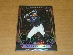2019 Panini Obsidian OSCAR MERCADO RED PARALLEL INDIANS /25 J2635 - Picture 1 of 1
