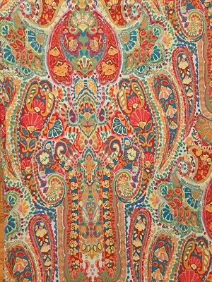 Pottery Barn Rosalie Paisley King Duvet Cover & 3 Euro Shams Cotton 4pc *READ* - Image 1 of 4