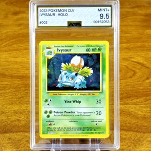 Pokemon Trading Card Game Classic Ivysaur CLV 002/034 AGS Mint+ 9.5 Holo 2023 - Picture 1 of 3