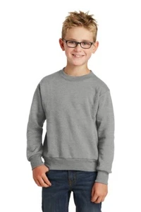 Port & Company® Youth Core Fleece Crewneck Sweatshirt PC90Y - Picture 1 of 5