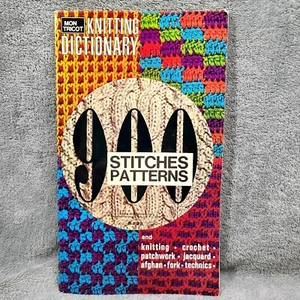Mon Tricot Knitting Dictionary 900 Stitches and Patterns Vintage 1963 - Picture 1 of 5