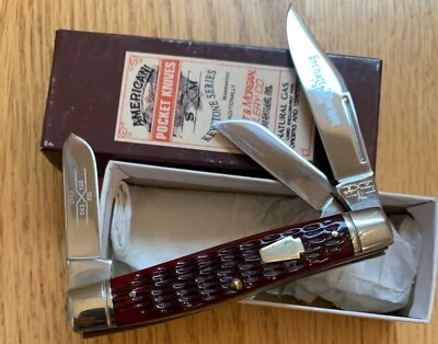 BEAUTIFUL SCHATT MORGAN RED BONE KNIFE #043155 NEVER USED IN BOX D6 - Image 1 of 4