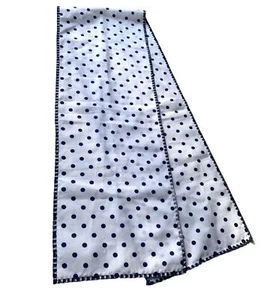 70s Polka Dot Preppy Hair Scarf Neck - Picture 1 of 6