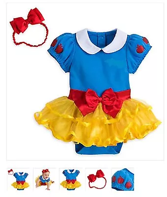 Disney Store Princess Snow White Baby Girl Costume Bodysuit Size 18/24 Months - Image 1 of 2