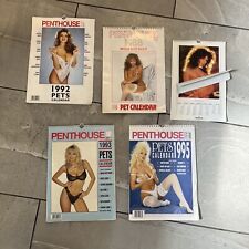 Vintage Penthouse Cover Pet Calendars X5 1992 1988 1993 1995 1985