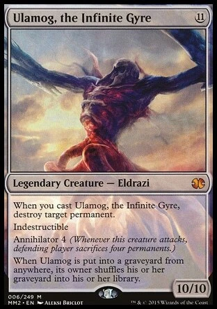 MTG Ulamog, the Infinite Gyre (6/265) Modern Masters 2015 LP - Image 1 of 1